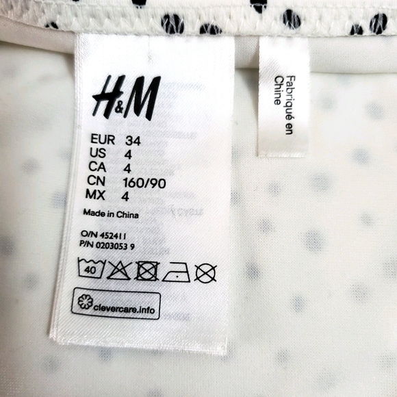 H&M black & white Polkadot Bikini Bottom - Picture 3 of 3